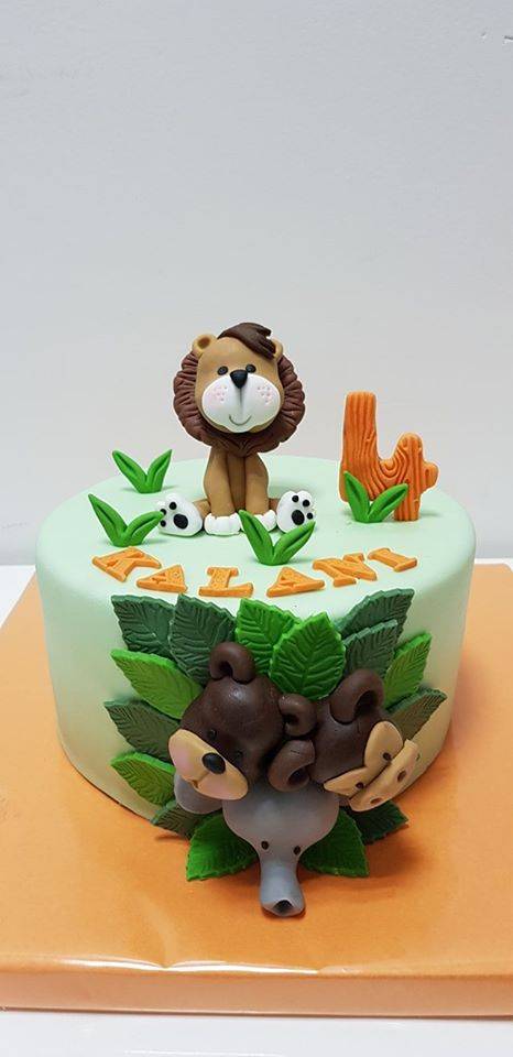 Gâteau anniversaire enfant jungle Miramas